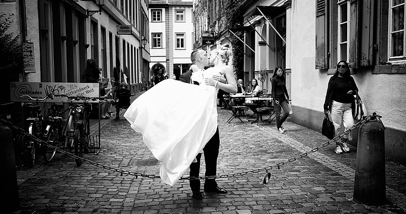 Brautpaarfoto Heidelberger Innenstadt